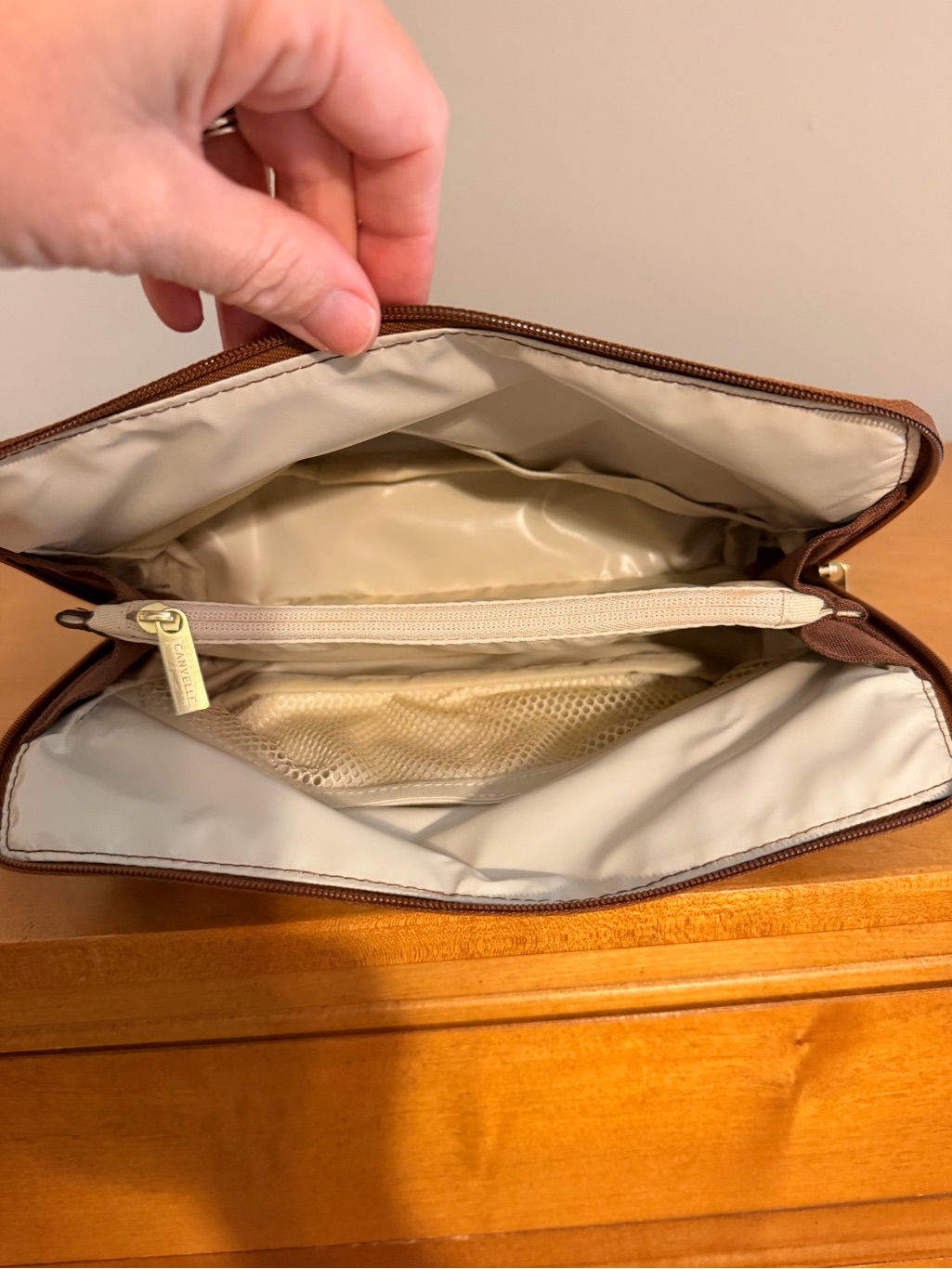 Canvelle Medium Brown Travel Bag — image 2 of 2